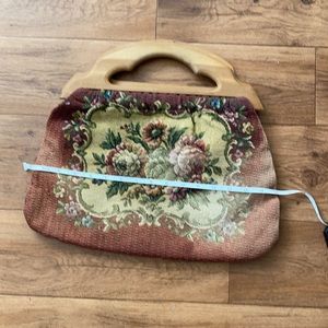 Vintage Floral Tapestry Bag